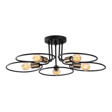 Pinta-asetettava kattokruunu CIRCLE 5xE27/40W/230V