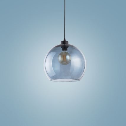 Pinta-asetettava kattokruunu CUBUS 1xE27/60W/230V sininen