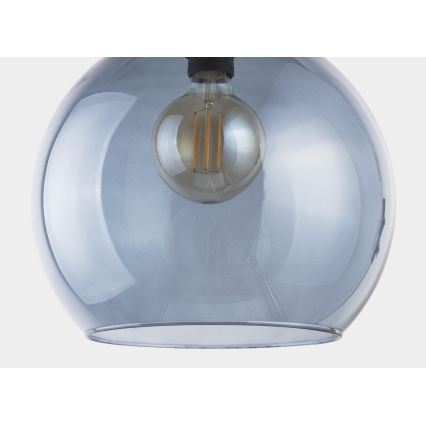 Pinta-asetettava kattokruunu CUBUS 1xE27/60W/230V sininen