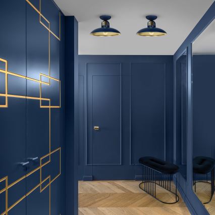 Pinta-asetettava kattokruunu FELIX 1xE27/60W/230V sininen