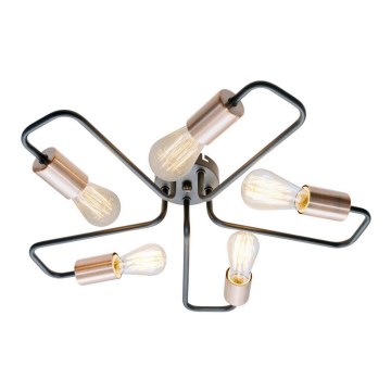 Pinta-asetettava kattokruunu HERPE 5xE27/60W/230V