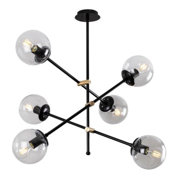 Pinta-asetettava kattokruunu MARTI 6xE27/100W/230V