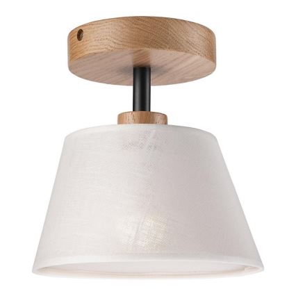 Pinnalla kiinnitettävä kattovalaisin ANTONIO 1xE14/60W/230V valkoinen/tammi