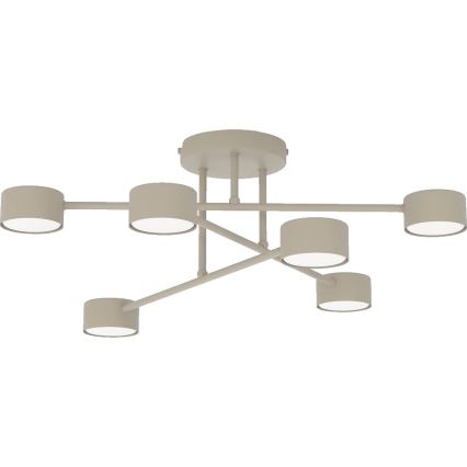 Pintakiinnitteinen HALO-kattovalaisin 6xGX53/10W/230V, beige