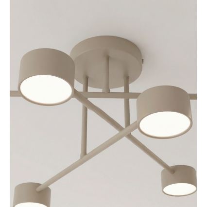 Pintakiinnitteinen HALO-kattovalaisin 6xGX53/10W/230V, beige