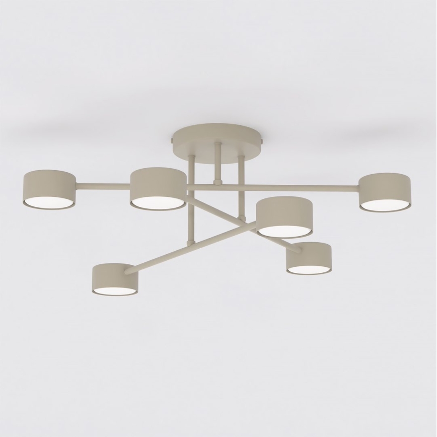 Pintakiinnitteinen HALO-kattovalaisin 6xGX53/10W/230V, beige