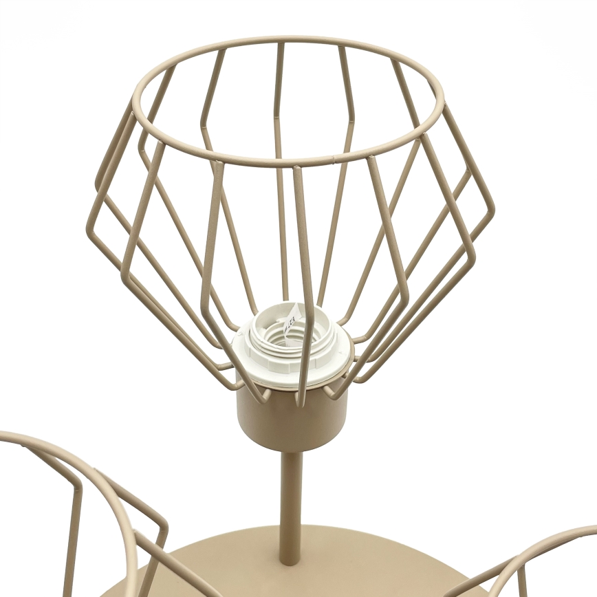 Pintakiinnitteinen kattokruunu AUDREY 3xE27/60W/230V beige