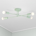 Pintakiinnitteinen kattokruunu CAMBRIDGE 4xE27/15W/230V vihreä