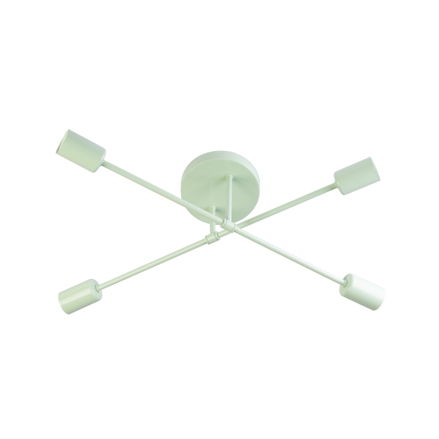 Pintakiinnitteinen kattokruunu CAMBRIDGE 4xE27/15W/230V vihreä