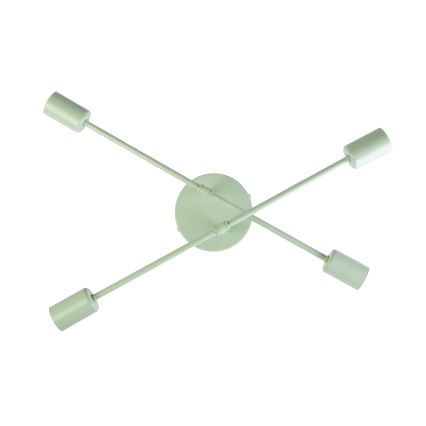 Pintakiinnitteinen kattokruunu CAMBRIDGE 4xE27/15W/230V vihreä
