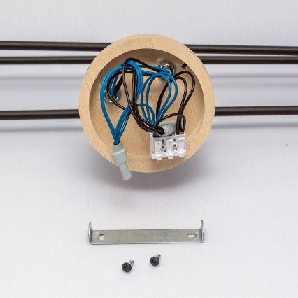 Pintakiinnitteinen kattokruunu CAMBRIDGE 6xE27/15W/230V mänty