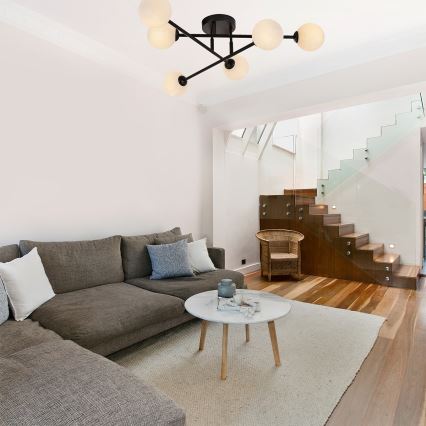 Pintakiinnitteinen kattokruunu DORADO 6xG9/28W/230V musta