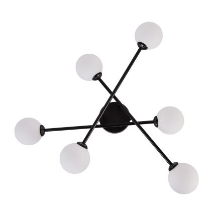 Pintakiinnitteinen kattokruunu DORADO 6xG9/28W/230V musta
