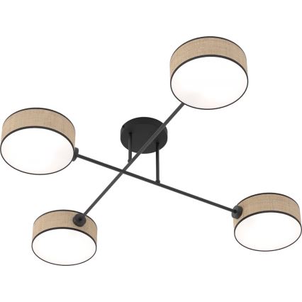 Pintakiinnitteinen kattokruunu MAGA 4xE14/10W/230V beige