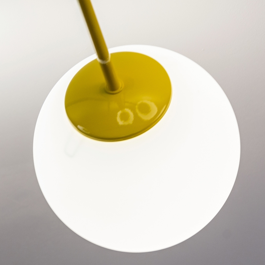 Pintakiinnitteinen kattokruunu MOON 6xE27/15W/230V turkoosi/keltainen/sininen