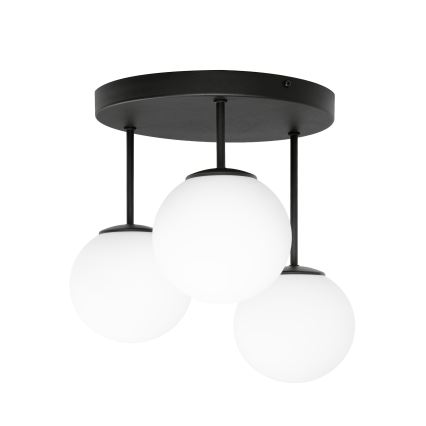 Pintakiinnitteinen kattokruunu MOONLIGHT 3xE27/15W/230V musta