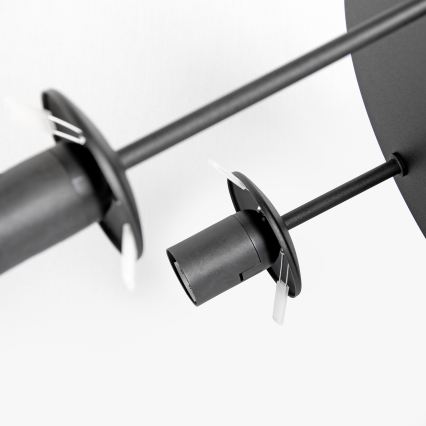 Pintakiinnitteinen kattokruunu MOONLIGHT 3xE27/15W/230V musta