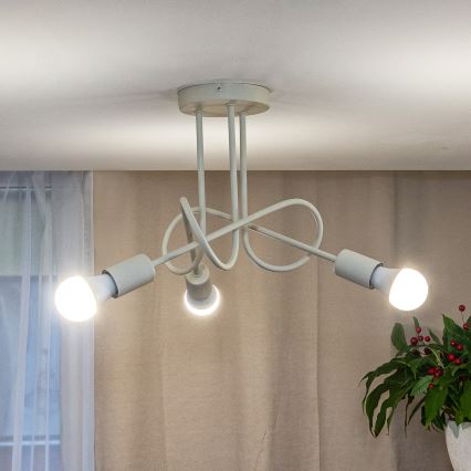 Pintakiinnitteinen kattokruunu OXFORD 3xE27/15W/230V kerma