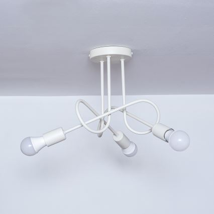 Pintakiinnitteinen kattokruunu OXFORD 3xE27/15W/230V kerma