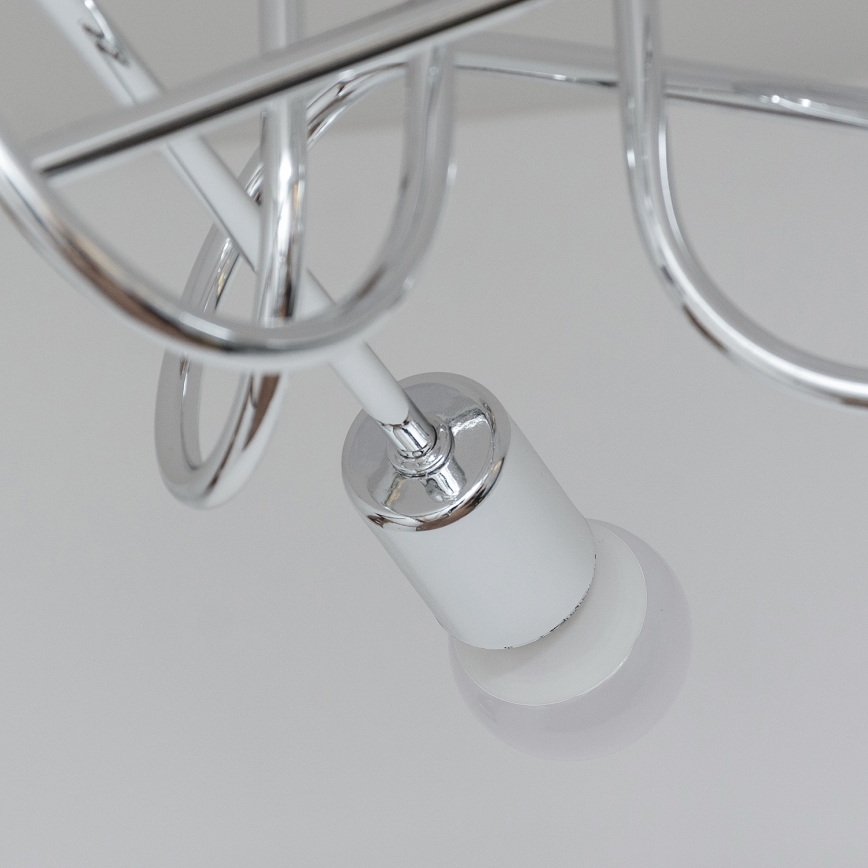 Pintakiinnitteinen kattokruunu OXFORD 3xE27/15W/230V kiiltävä kromi