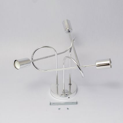 Pintakiinnitteinen kattokruunu OXFORD 3xE27/15W/230V kiiltävä kromi