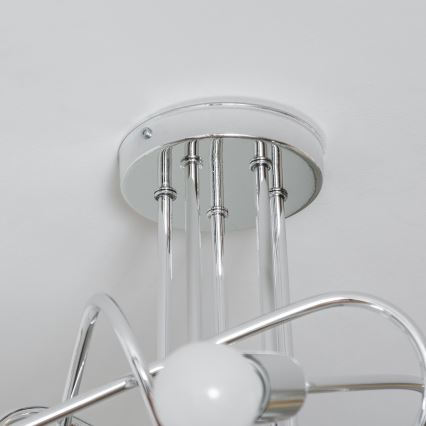Pintakiinnitteinen kattokruunu OXFORD 5xE27/15W/230V kiiltävä kromi