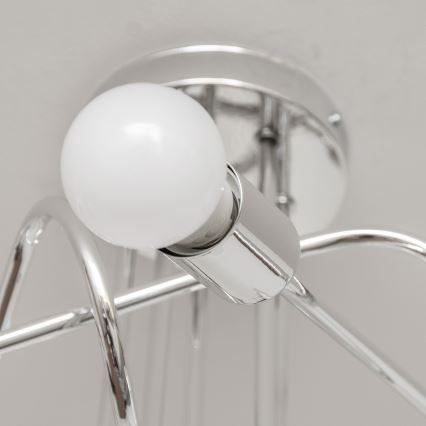 Pintakiinnitteinen kattokruunu OXFORD 5xE27/15W/230V kiiltävä kromi