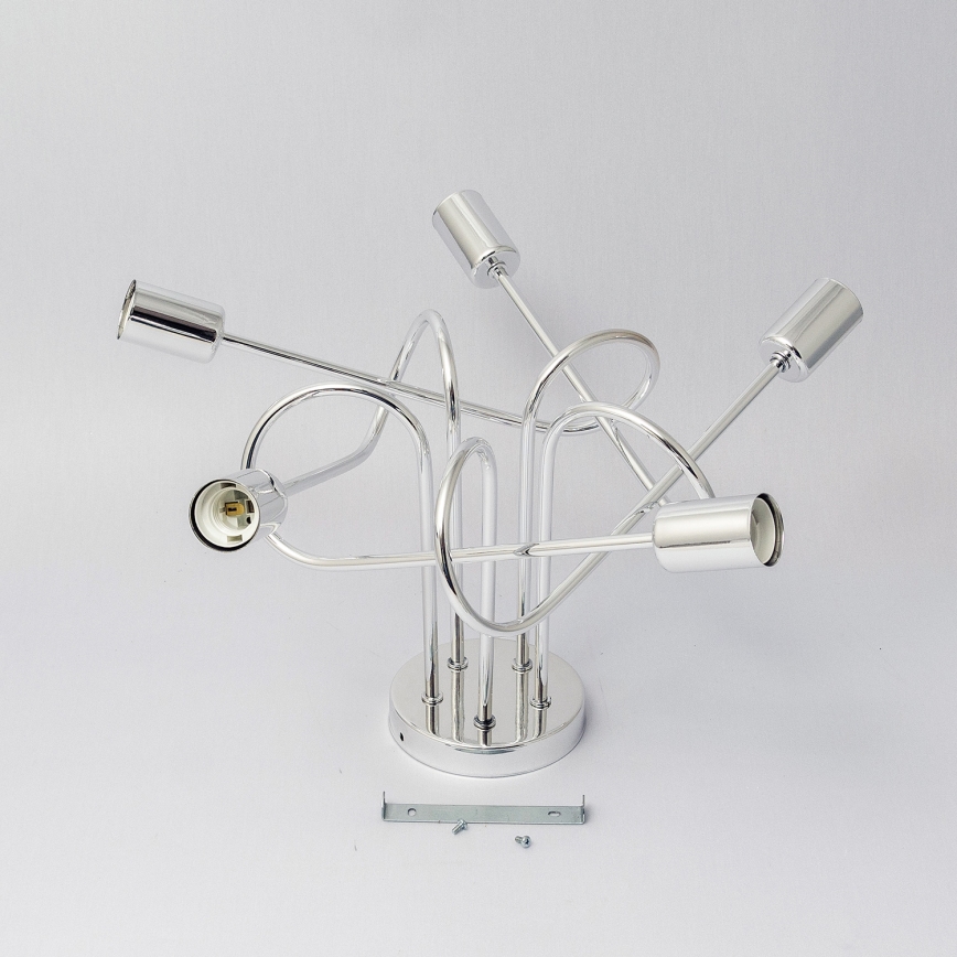 Pintakiinnitteinen kattokruunu OXFORD 5xE27/15W/230V kiiltävä kromi