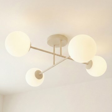 Pintakiinnitteinen kattokruunu ROMA 4xE14/10W/230V beige