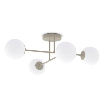 Pintakiinnitteinen kattokruunu ROMA 4xE14/10W/230V beige