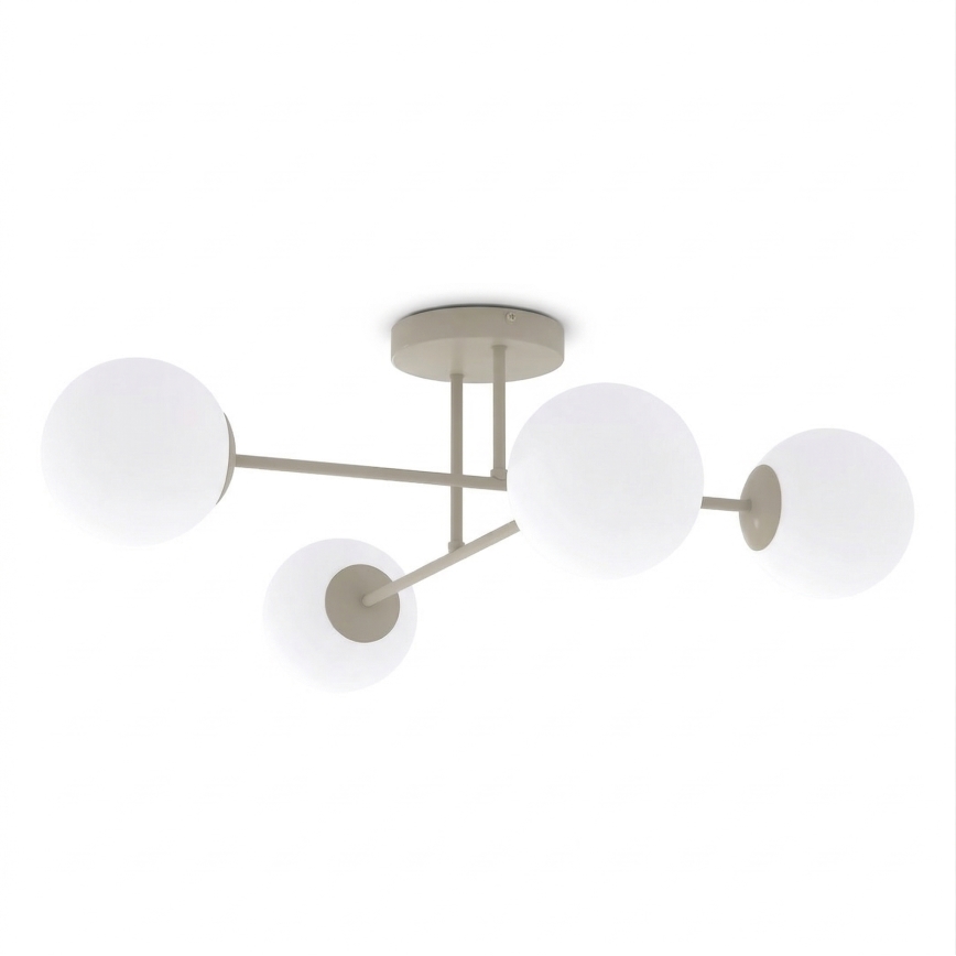 Pintakiinnitteinen kattokruunu ROMA 4xE14/10W/230V beige