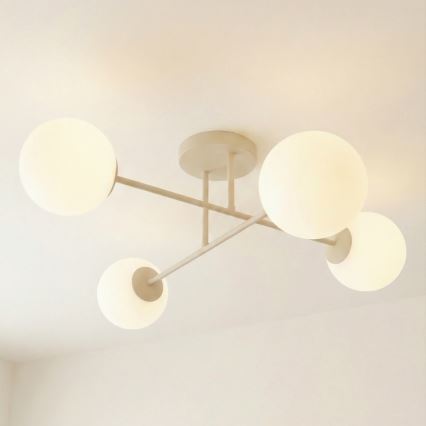 Pintakiinnitteinen kattokruunu ROMA 4xE14/10W/230V beige