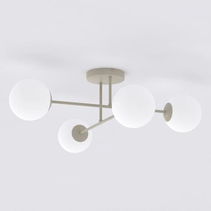 Pintakiinnitteinen kattokruunu ROMA 4xE14/10W/230V beige