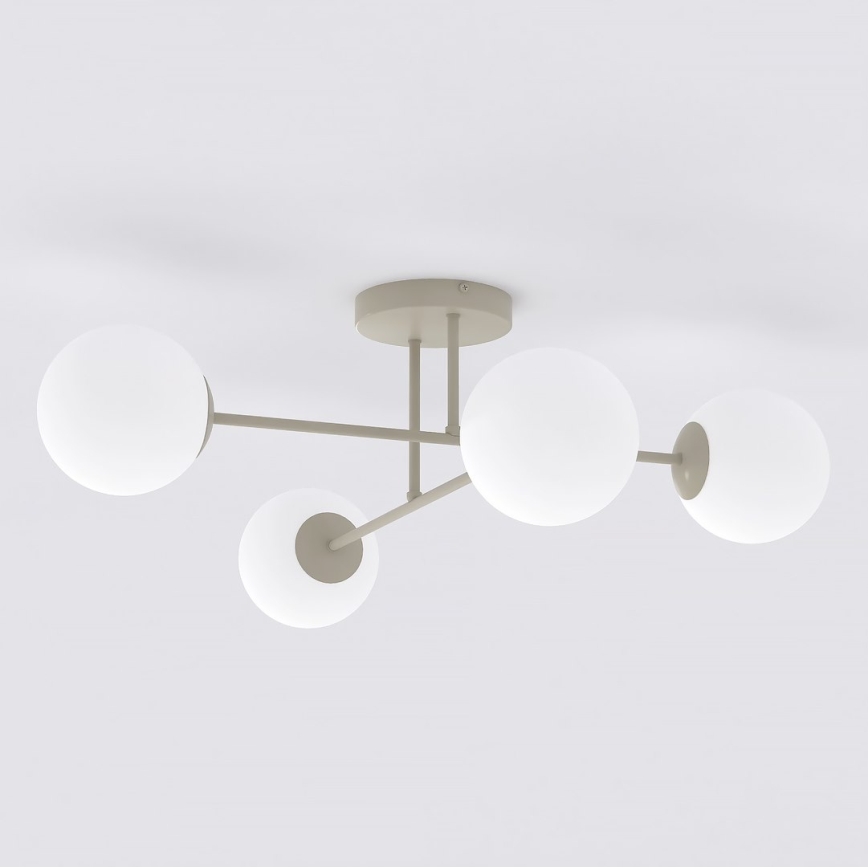 Pintakiinnitteinen kattokruunu ROMA 4xE14/10W/230V beige