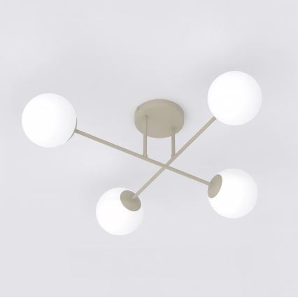 Pintakiinnitteinen kattokruunu ROMA 4xE14/10W/230V beige