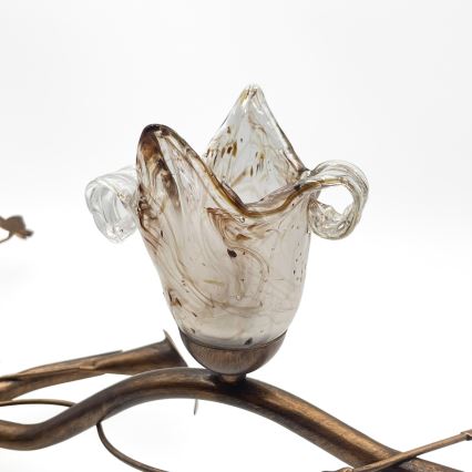 Pintakiinnitteinen kattokruunu ROZETA 3xE14/40W/230V pronssinvärinen