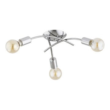 Pintakiinnitteinen kattokruunu TORIZO 3xE27/15W/230V kiiltävä kromi