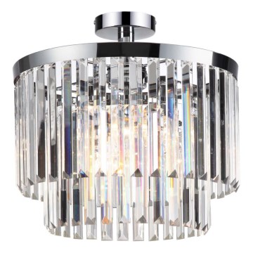 Pintakiinnitteinen kattokruunu VETRO 4xE14/40W/230V kiiltävä kromi