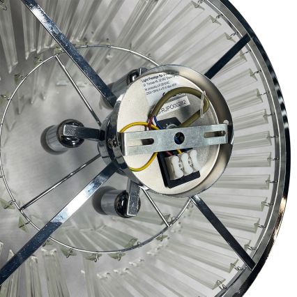 Pintakiinnitteinen kattokruunu VETRO 4xE14/40W/230V kiiltävä kromi