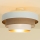 Pintakiinnitteinen kattokruunu WENTA 1xE27/60W/230V, halkaisija 50 cm, beige/juutti