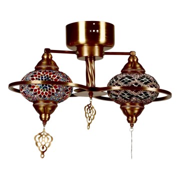 Pintakiinnitteinen kattokruunu YENI 1xE27/40W/230V, pronssi