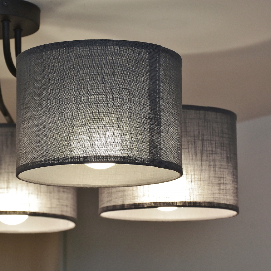 Pintakiinnitteinen kattovalaisin ALBA 5xE27/15W/230V harmaa