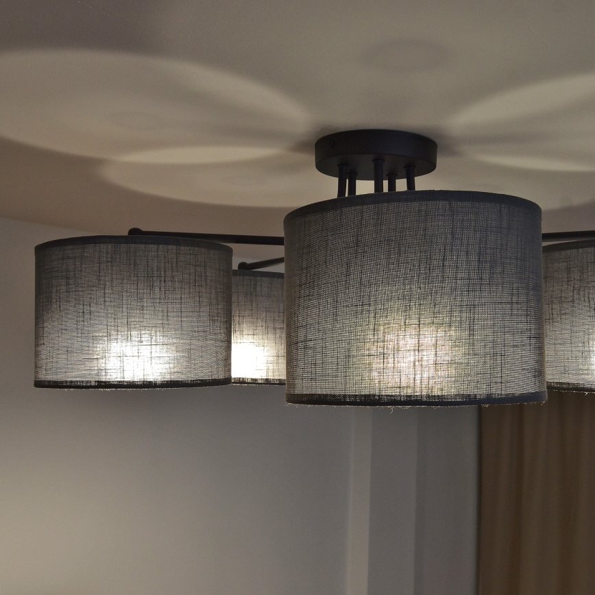 Pintakiinnitteinen kattovalaisin ALBA 5xE27/15W/230V harmaa