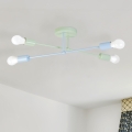 Pintakiinnitteinen kattovalaisin CAMBRIDGE 4xE27/15W/230V vihreä/sininen
