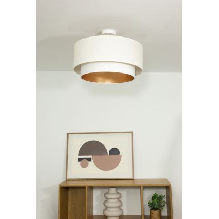 Pintakiinnitteinen kattovalaisin NATIA 1xE27/60W/230V, halkaisija 45 cm, valkoinen