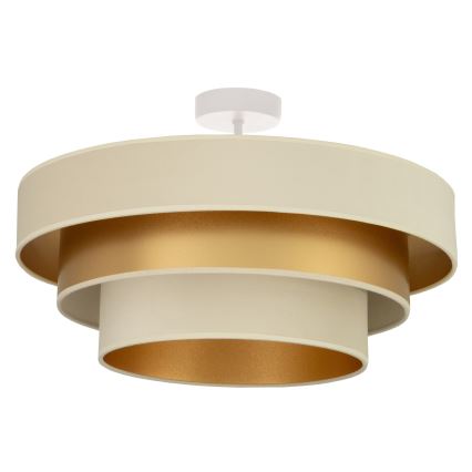 Pintakiinnitteinen kattovalaisin WENTA 1xE27/60W/230V, Ø 50 cm, beige/kultainen
