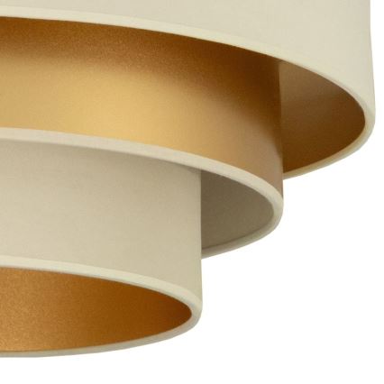 Pintakiinnitteinen kattovalaisin WENTA 1xE27/60W/230V, Ø 50 cm, beige/kultainen