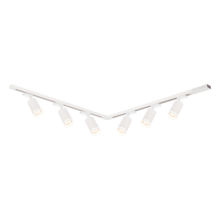 PIPE-kiskojärjestelmän kohdevalaisin 6xGU10/10W/230V, valkoinen