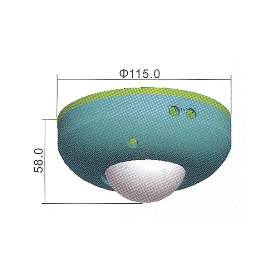 PIR-liiketunnistin B 360° 1200W/230V valkoinen