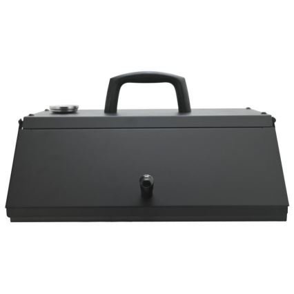 Pizzauuni ovella ja lämpömittarilla 40x35,5x21 cm musta